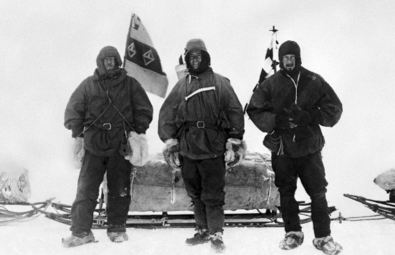 Ernest Shackleton, Robert F. Scott, Edward Wilson, 1902