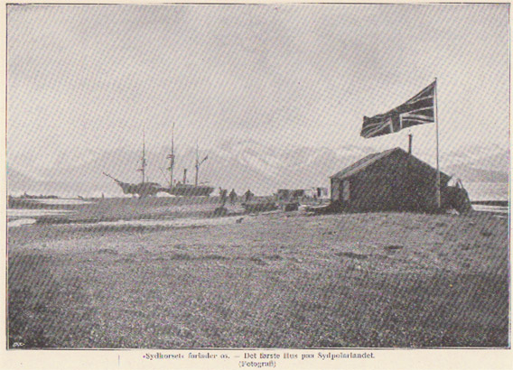 Southern Cross, Schiff von Borchgrevink (1895), im Eis