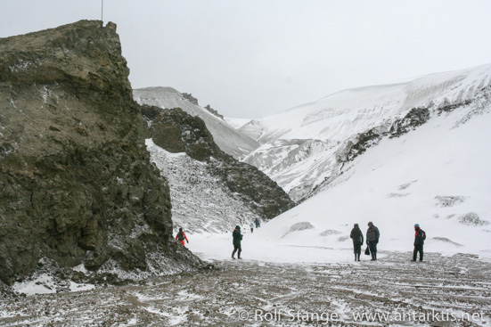 Stationsschlucht hinter der Hütte auf Snow Hill Island